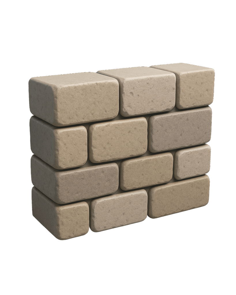 Icon von einer Natursteinmauer in braun