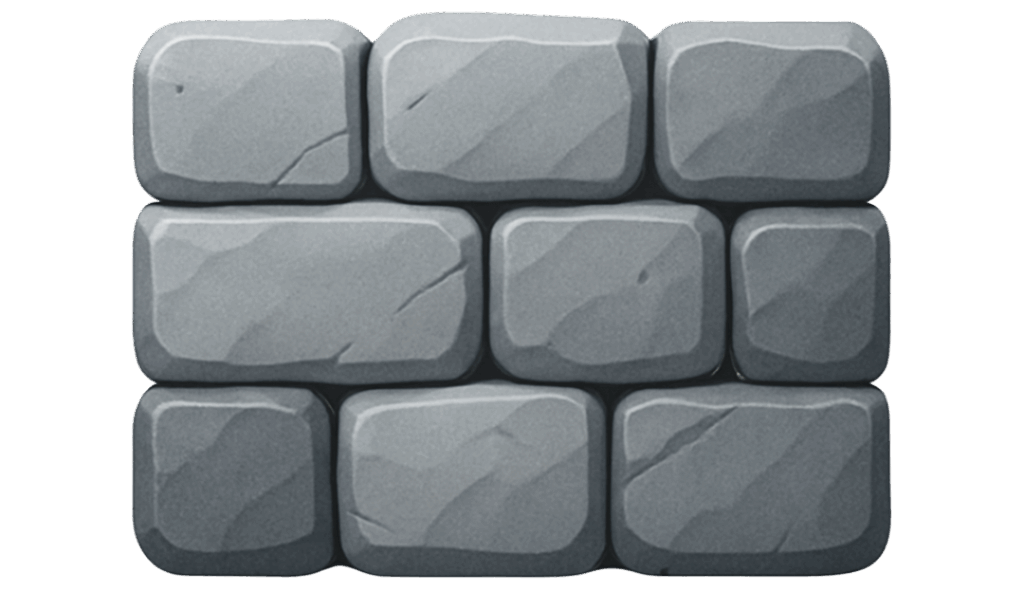 Icon von einer Natursteinmauer in grau